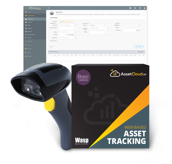 Wasp AssetCloudOP Basic - 1 user w/WWS650 scanner