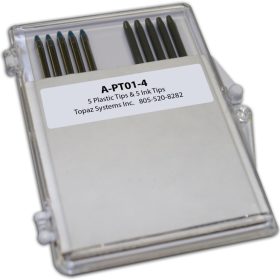 Topaz Pen Tips - 5 ink and 5 gray plastic